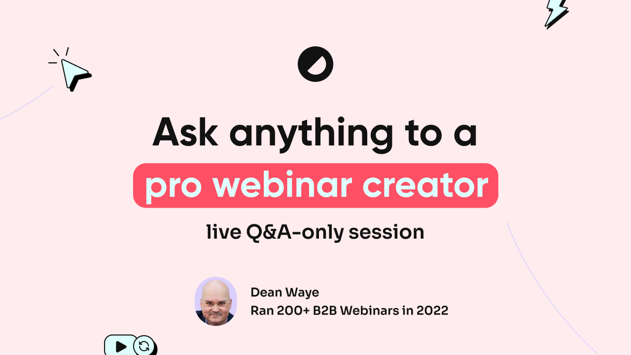 Image of a webinar cover where the topic is Q&A