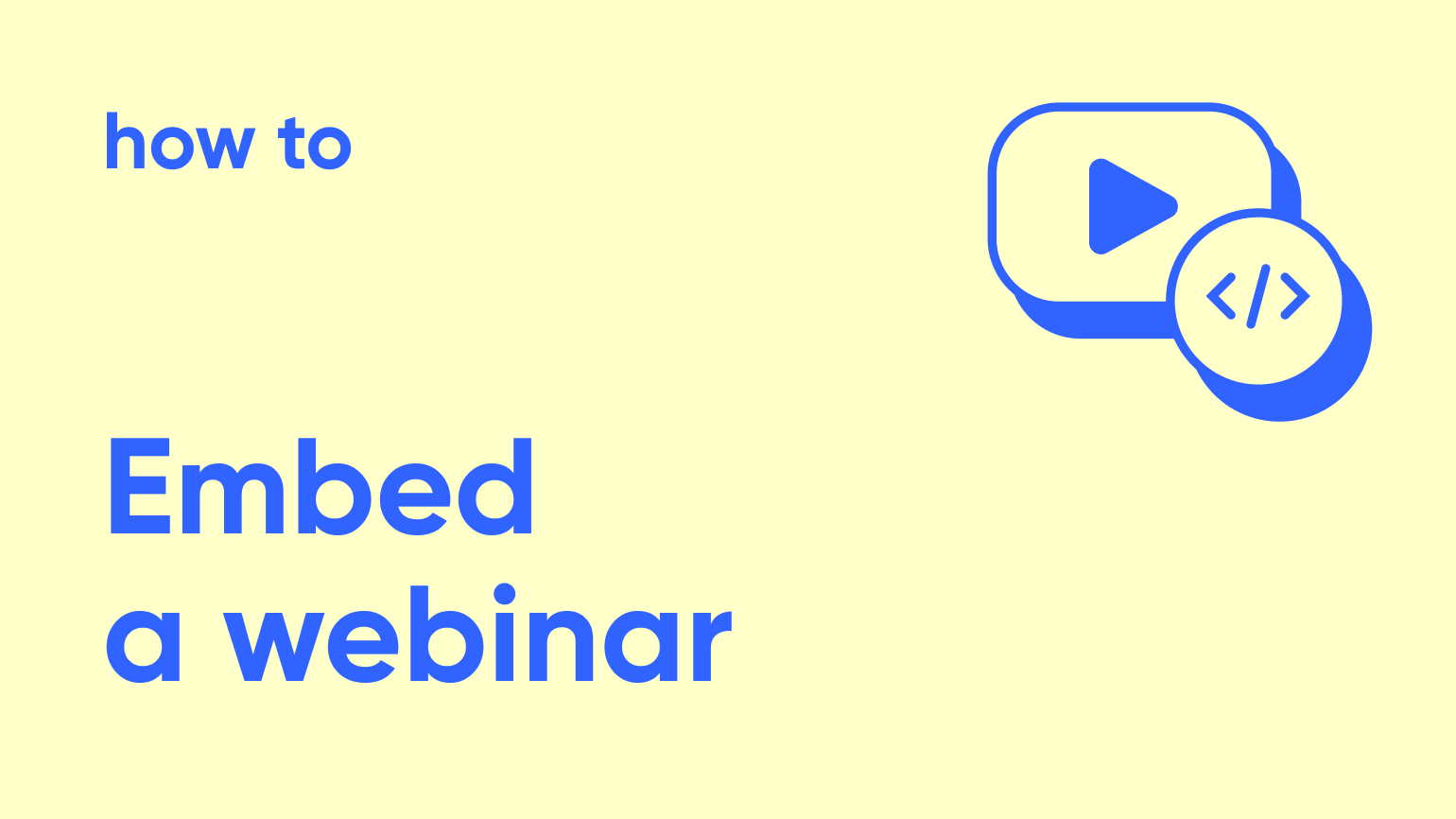 Thumbnail for how to embed a webinar