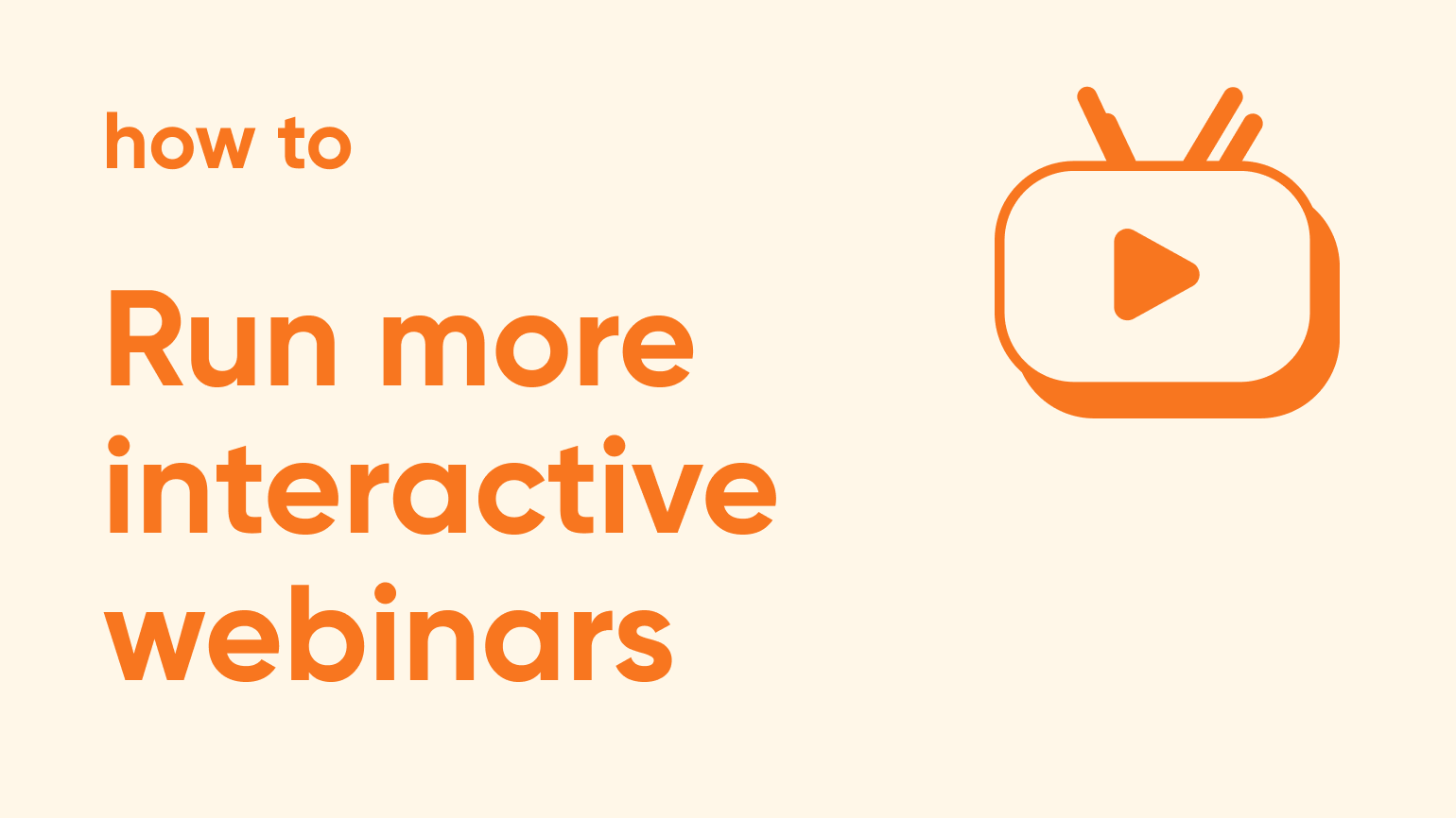 Thumbnail on how to run more interactive webinars