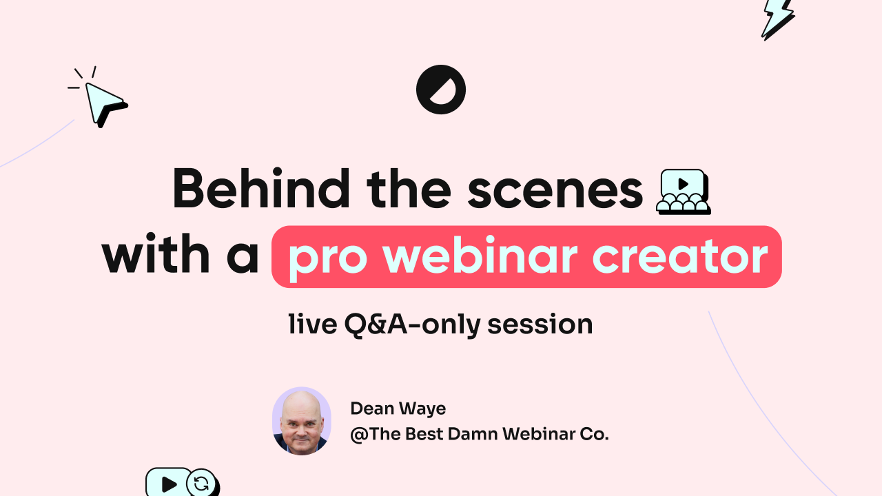 Screenshot of a ask me anything type of webinar