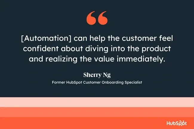 Image from HubSpot quoting the importance of Automation