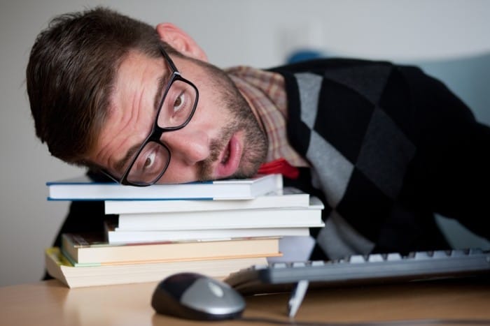 image of a bored man