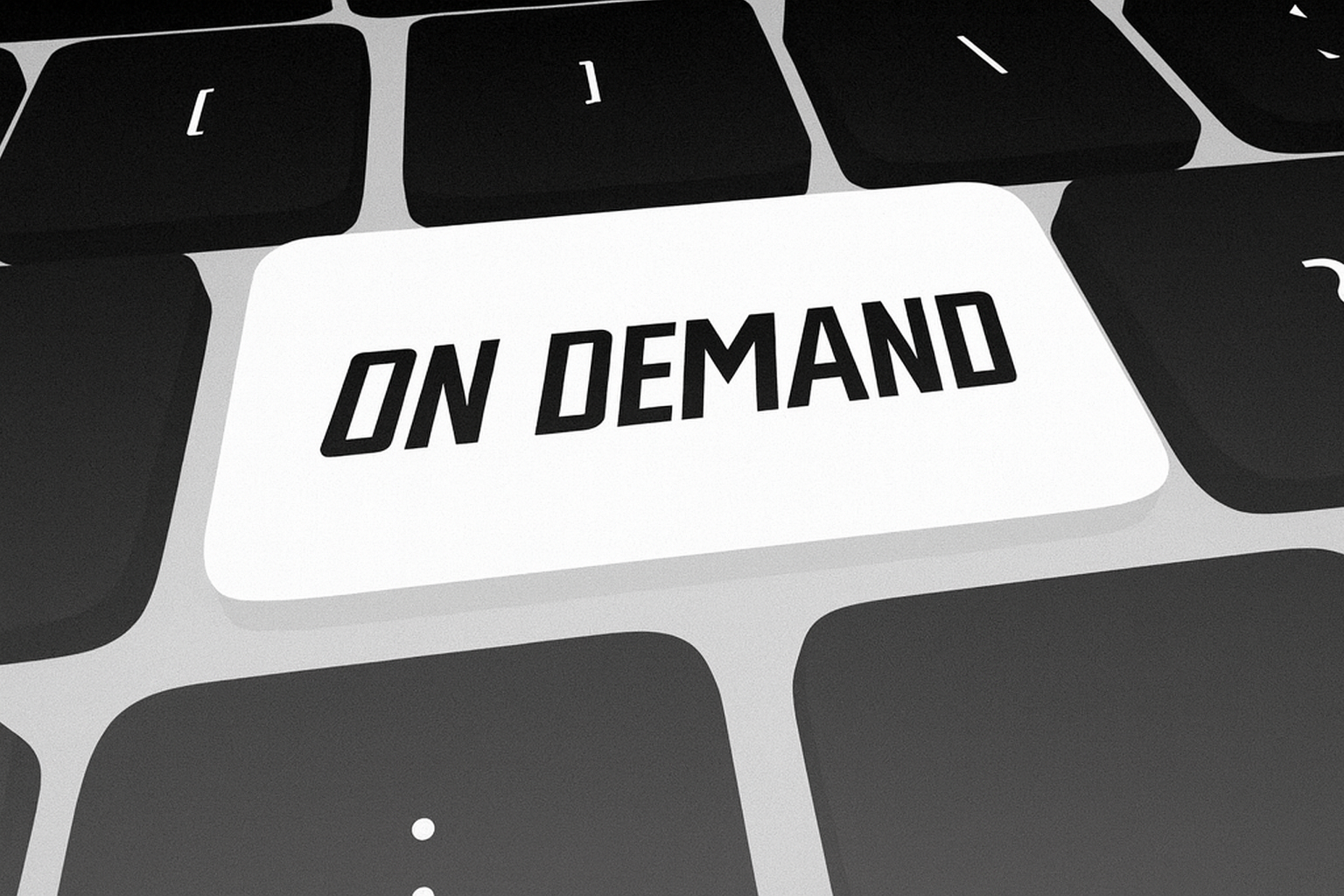 graphic showing on demand as a button.