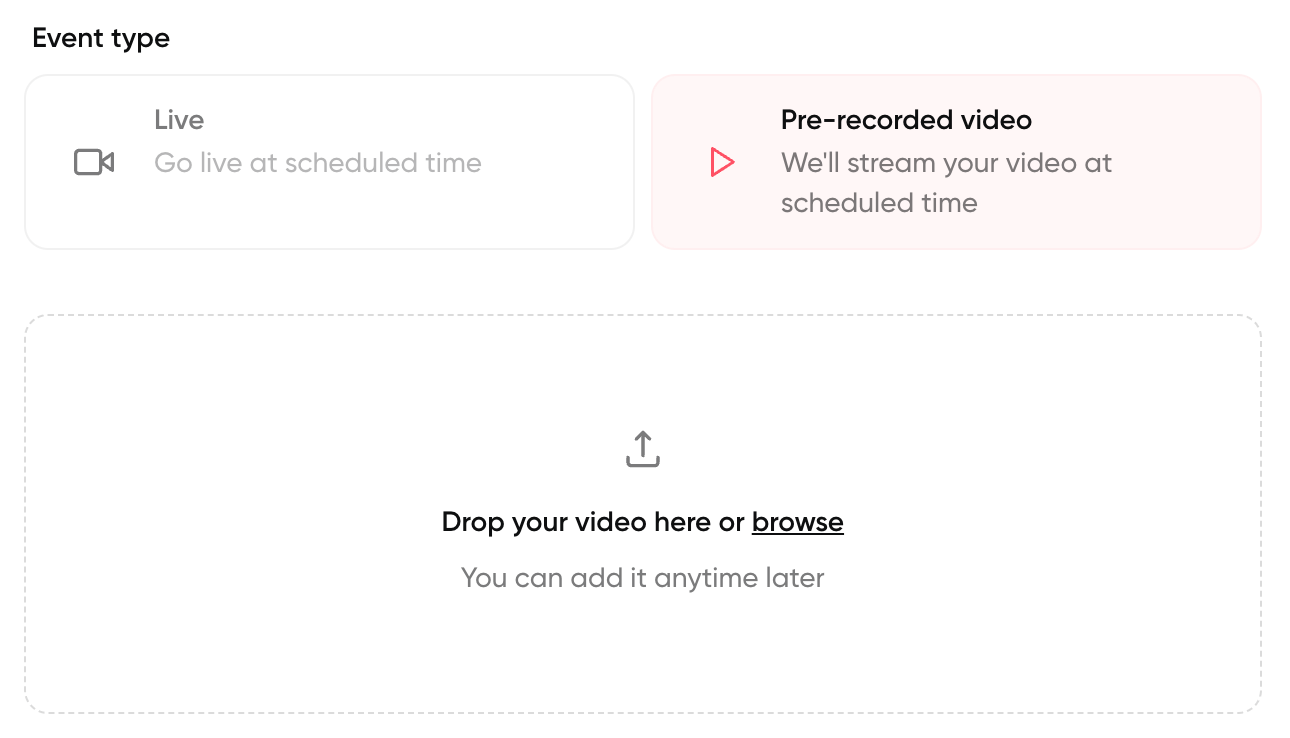 screenshot showing how easy it is to create automated webinars with Contrast