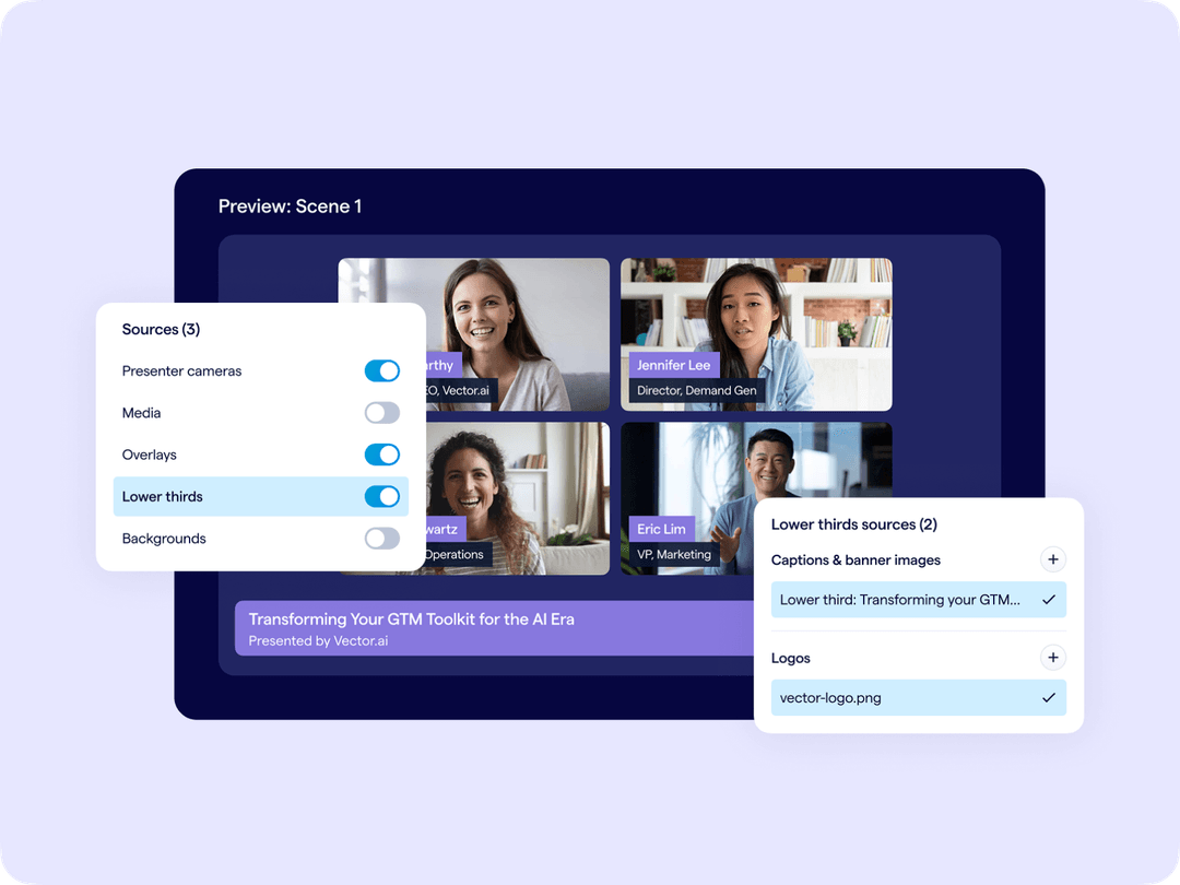 BigMarker webinar and virtual event interface