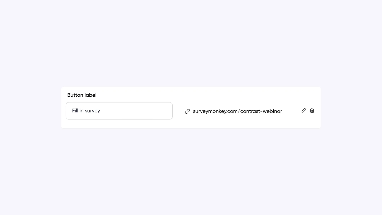 Add a take survey link to your post webinar follow-up email